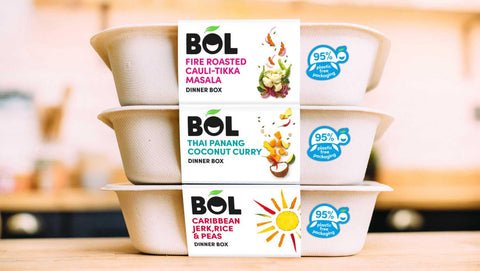 BOL Dinner boxes in bagasse trays