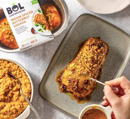 Indian Spiced Butternut Squash and coconut dhal