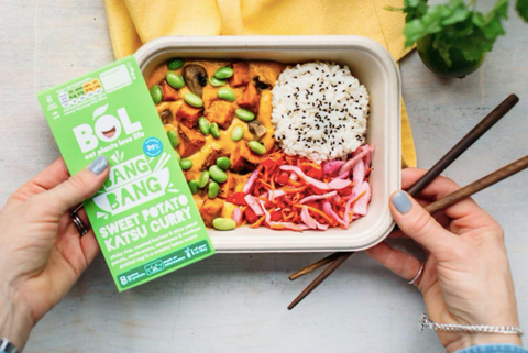 Sweet potato katsu curry