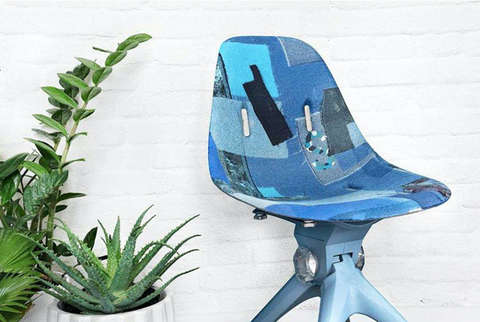 up cycled plastic chair